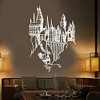 Вінілова інтер'єрна наклейка декор на стіну та шпалери «Замок у горах» з оракалу