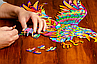 Дерев'яний пазл Орел 207 фігурних елементів у подарунковій коробці 47х37 см, фото 10