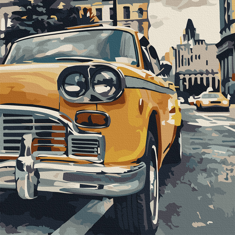 Картина за номерами "Особливе таксі" 40*40 СМ