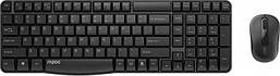 Комплект бездротової клавіатури + мишка Rapoo X1800S Black
