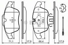 KLOCKI HAM.PRZ.C-C5(X7)/P-407 BOSCH PEUGEOT 407 (6D_) (2004)