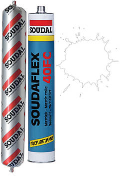 Швидкотвердний клей-герметик 600мл /білий/ Soudaflex 40FC SOUDAL