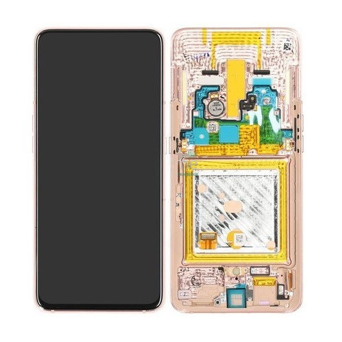 Дисплей для SM-A805F Galaxy A80 (2019) з сенсором в рамці (Золотистий) Сервісний оригінал