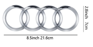 Емблема задня AUDI (Ауді) 216мм A4 (B9) A5 (F5) A6 (C7) A7 (C7) A8 (D4) Q3 (8U/F3) Q5 (8R/FY) Q7 (4L) - Хром, фото 3