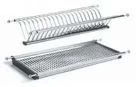 Встраиваемая сушка для посуды в шкаф нержавейка штамповка