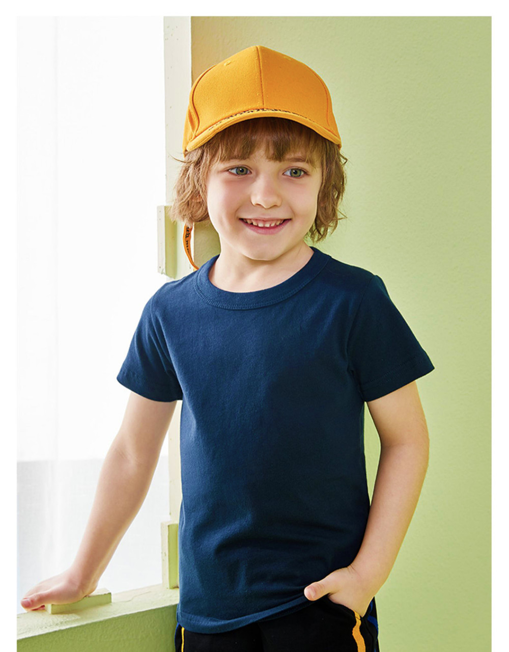 Футболка для хлопчика синя Plain 27 KIDS (90)