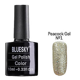 Гель-лак кольорової BLUESKY gel polish для дизайну нігтів 10 ml. Peacock Gel №1