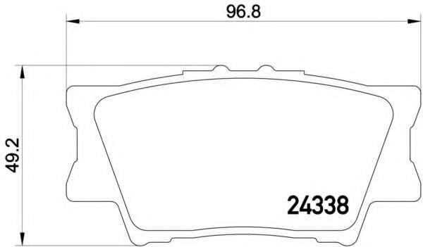 Комплект гальмових колок, дисковий гальм TEXTAR TOYOTA AURION (ACV5_, GSV5_) (2011)
