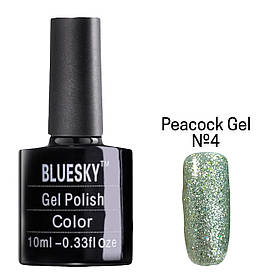 Гель-лак кольорової BLUESKY gel polish для дизайну нігтів 10 ml. Peacock Gel №4