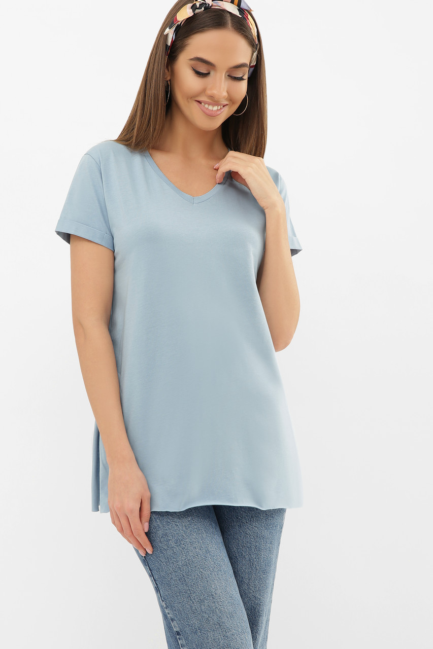 Футболка жіноча з v-подібним вирізом, фото 1