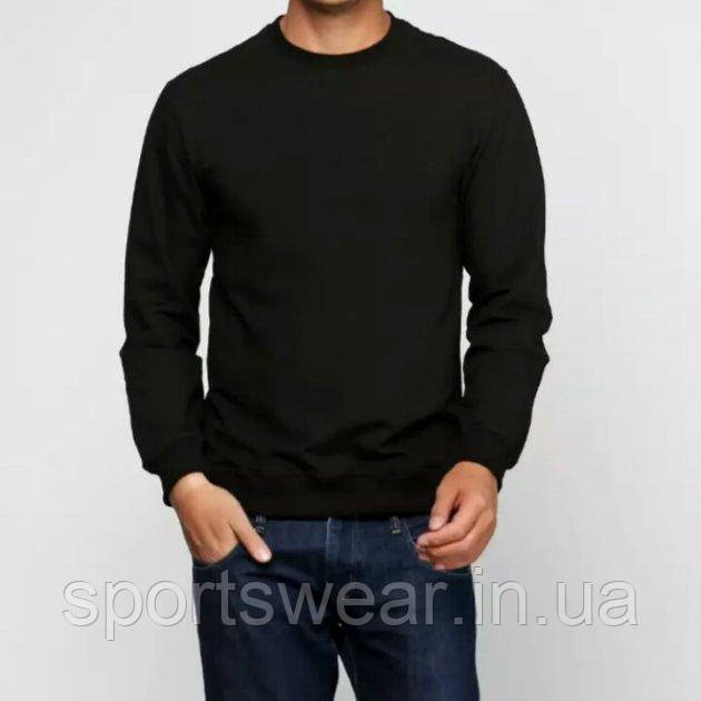 Кофти чоловічі утеплені з флісом чорні Толстовки осінь зима з байкою Якісний зимовий одяг, фото 1