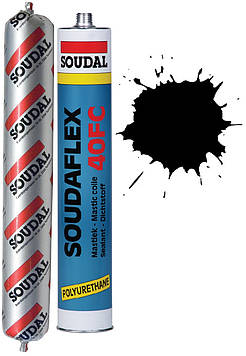Швидкотвердний клей-герметик 600мл /чорний/ Soudaflex 40FC SOUDAL