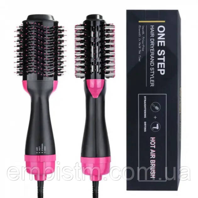 Фен Щетка розчіска для сушки і укладки Воском One Step Hair Dryer and Styler 3 в 1 стайлер