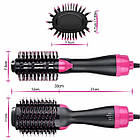 Фен Щетка розчіска для сушки і укладки Воском One Step Hair Dryer and Styler 3 в 1 стайлер, фото 7