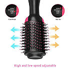 Фен Щетка розчіска для сушки і укладки Воском One Step Hair Dryer and Styler 3 в 1 стайлер, фото 9