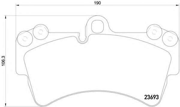 Комплект гальмових колок, дисковий гальм TEXTAR PORSCHE CAYENE (955) (2002 - 2010)
