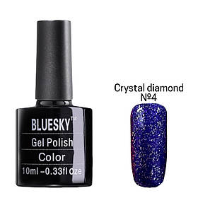 Гель-лак кольоровий BLUESKY gel polish для дизайну нігтів 10 ml. Crystal diamond №4