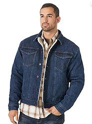 Зимова джинсова куртка  Wrangler Men's Retro Sherpa  - Frontier (М)