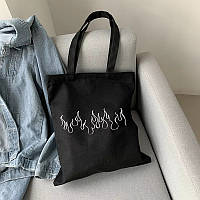 Эко-сумка шоппер с принтом "Огонь"