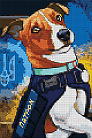 Набір алмазної мозаїки Пес Патрон 20х30см, AS2340 БЕЗ підрамника, камені квадратні