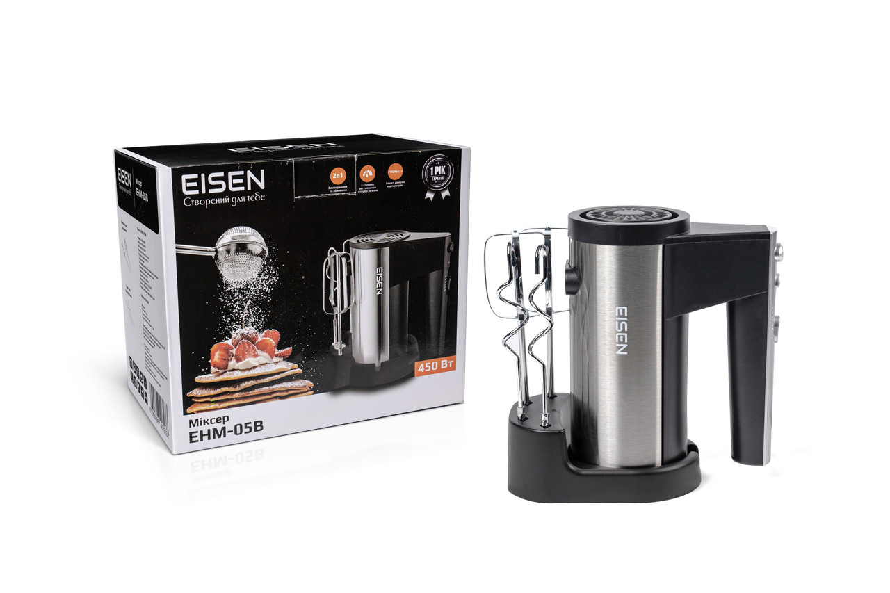 Міксер EISEN 450Вт 5 швидкостей (з підставкою) EHM-05B