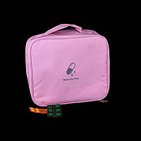 Аптечка - органайзер Medicine Bag 25*22*9 см, Рожевий