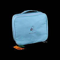 Аптечка - органайзер Medicine Bag 25*22*9 см, Блакитний