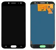 Дисплей для Samsung J530 Galaxy J5 2017 з сенсорним склом (Чорний) AMOLED (small glass)
