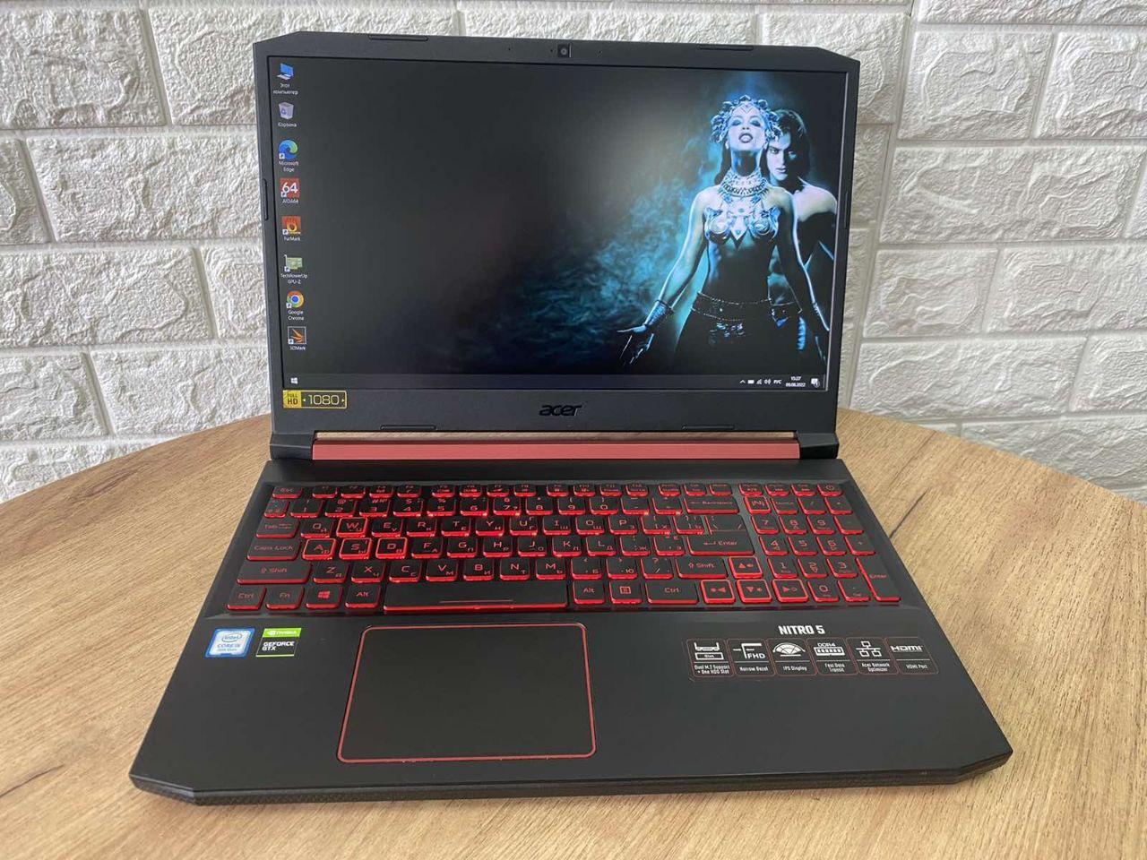 Ноутбук Acer Nitro 5 AN515-54 15.6"FHD/IPS/i5 9300H/8Gb/HDD2Tb/GTX1650-4Gb+Intel UHD 630/5%