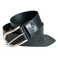 Шкіряний ремінь Casual, чорний