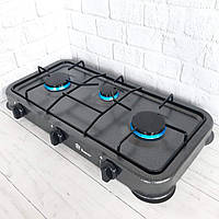 Таганок настільний газовий DOMOTEC MS-6603 газ поверхня на 3 конфорки газова плита на дачу