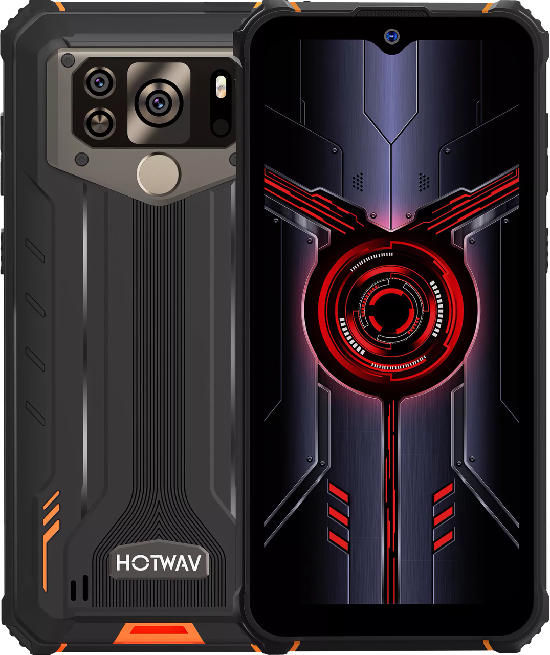 HOTWAV W10 4/32GB, 15000 mAh, Android 12, IP68/IP68K, 13 Мп, Дисплей 6.53", Смартфон з великою батареєю!