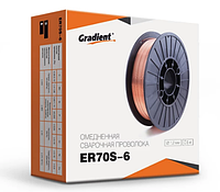 Проволока сварочная омедненная GRADIENT ER70S-6 Ø1,2 мм (5 кг) [GWC1205]