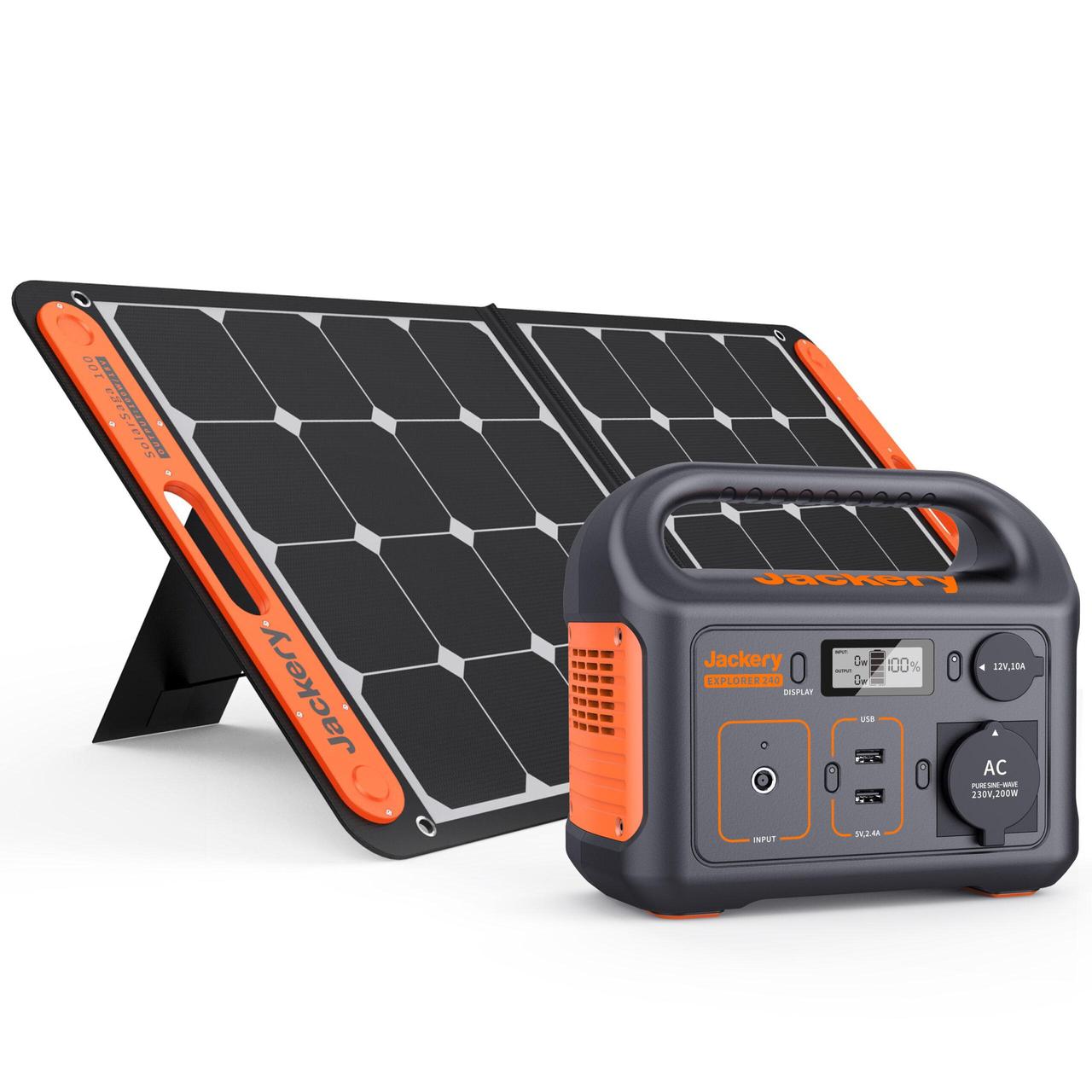 Сонячний генератор JACKERY 240 (EXPLORER 240 + SOLARSAGA 100W)