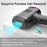 Епілятор Лазерний апарат VEME з Saphire ICE Cool, для обличчя, тіла, бікіні, пристрій для видалення волосся IPL, фото 2
