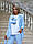 Костюм трійка - штани, жакет, блуза з принтом "метелик", арт 456,  білий, фото 10