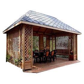 Прямокутна альтанка LNK "ПБ-8" 4х3 м. (ПБ-8)