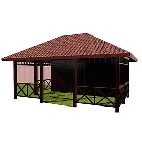 Прямокутна альтанка LNK "ПБ-10" 5х4 м. (ПБ-10)