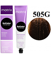 Стойкая крем краска Matrix SOCOLOR.Pre-Bonded Extra Coverage 505G светлый шатен золотистый 90 мл