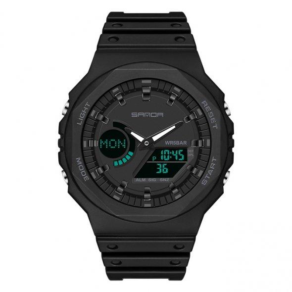 Чоловічий водостійкий наручний годинник Sanda Jocker (black)