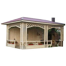 Прямокутна альтанка LNK "ПБ-14" 5х3 м. (ПБ-14)