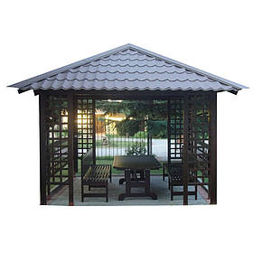 Прямокутна альтанка LNK "ПБ-21" 3х4 м. (ПБ-21)