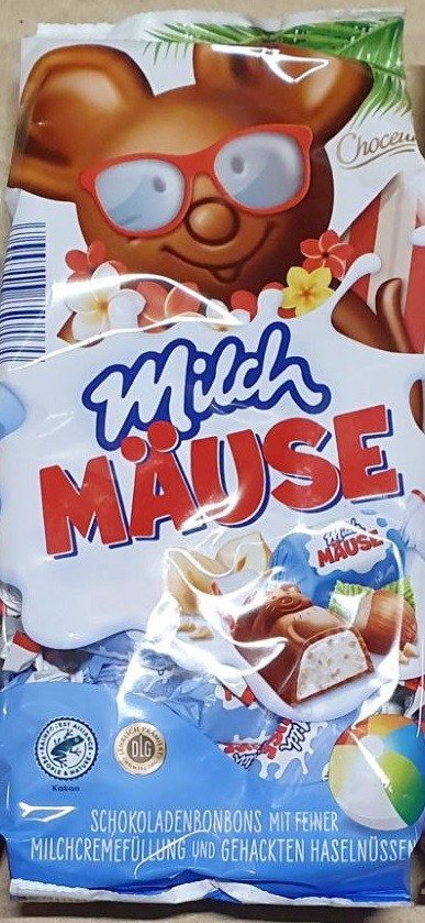 Цукерки Chateau Milch Mause з горіхами 210 г. ОПТОМ