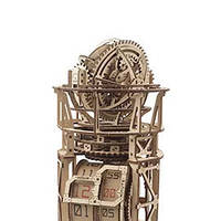 Механічний 3D пазл UGEARS Астроном. Настільний годинник із турбійоном