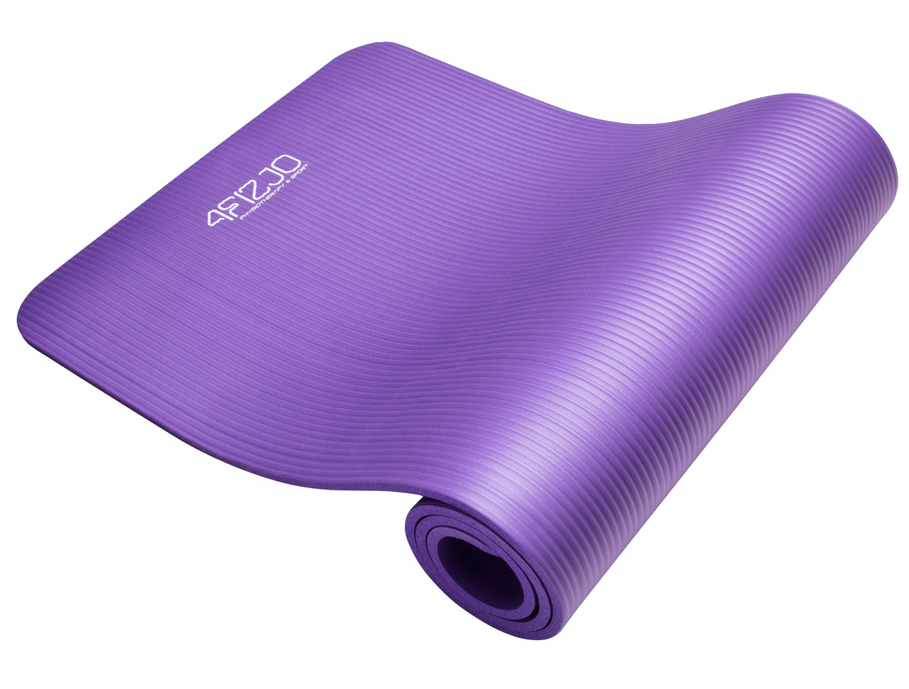 Килимок (мат) для йоги та фітнесу 180 х 60 х 1.5 см 4FIZJO NBR 4FJ0151 Violet для будинку і спортзалу