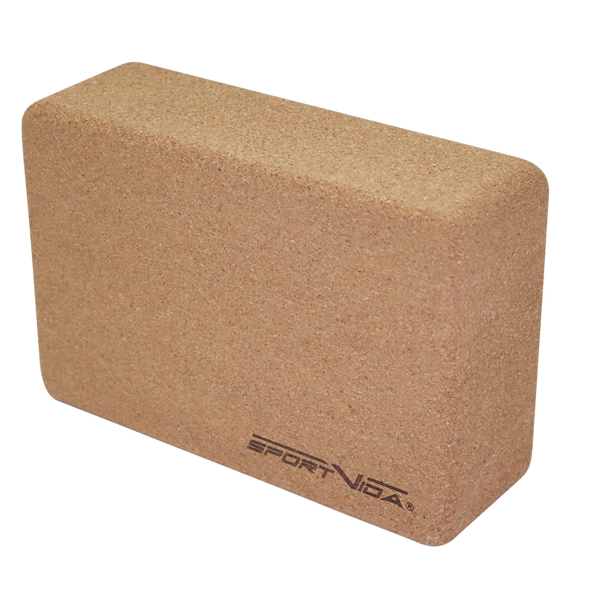 Блок для йоги c коркового дерева 22.5 x 15 x 7.5 см SportVida SV-HK0316 для будинку і спортзалу