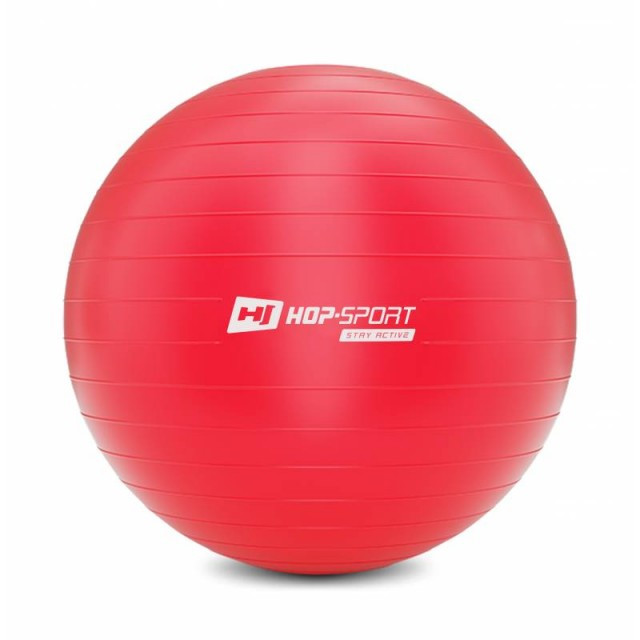 Фітбол Hop-Sport 65cm HS-R065YB red + насос