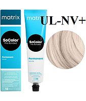 Стійка крем-фарба Matrix SOCOLOR. Pre-Bonded ULtra blondе UL-NV+ Натуральний перламутровий 90 мл