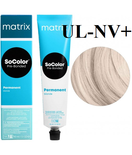 Стійка крем-фарба Matrix SOCOLOR. Pre-Bonded ULtra blondе UL-NV+ Натуральний перламутровий 90 мл