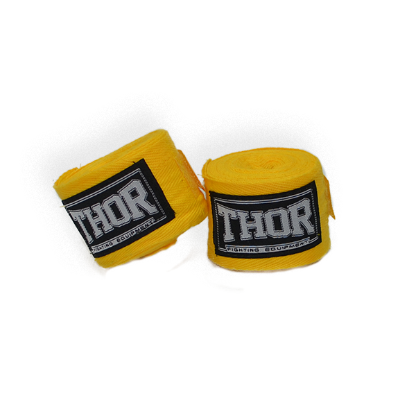 Бинт еластичний для боксу THOR 400 див. /жовтий бинти захисні для рук